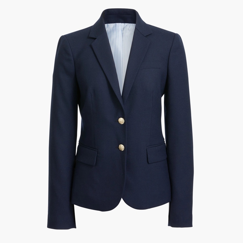 J. Crew Original Schoolboy Navy Blazer with Gold Buttons